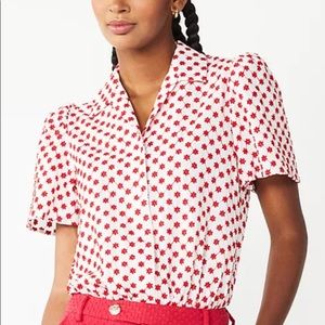 Draper James Embroidered Bodysuit